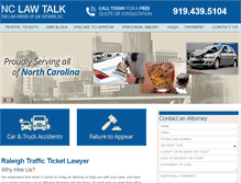 Tablet Screenshot of nclawtalk.com